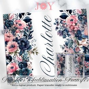 Custom Heat Transfer Sublimation Design, Sublimation Paper Transfer Wrap Ready to Press,  20 oz Skinny Tumbler Print  Paper Ready to Press