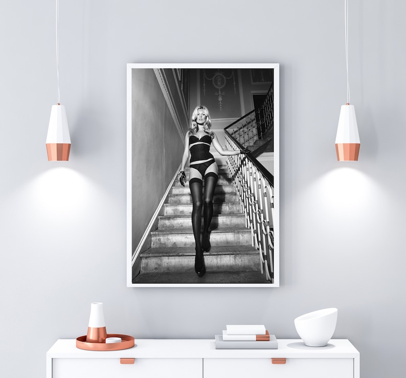 Kate Moss Printable Kate Moss Digital Print Stylish Home Gift for Her Instant Download Remarkable Women. Printable Poster