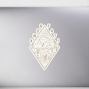 Amor Fati Sticker For Laptop | Stoic Laptop Sticker | Amor Fati Stoicism Symbol Philosophy Design | Stoic Laptop Accessory Sticker Reminder