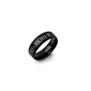 Stoic Ring Memento Mori Momento Mori Ring Stoicism Marcus Aurelius Ring For Stoic Daily Reminder Black Skull Ring Day of the Dead image 3