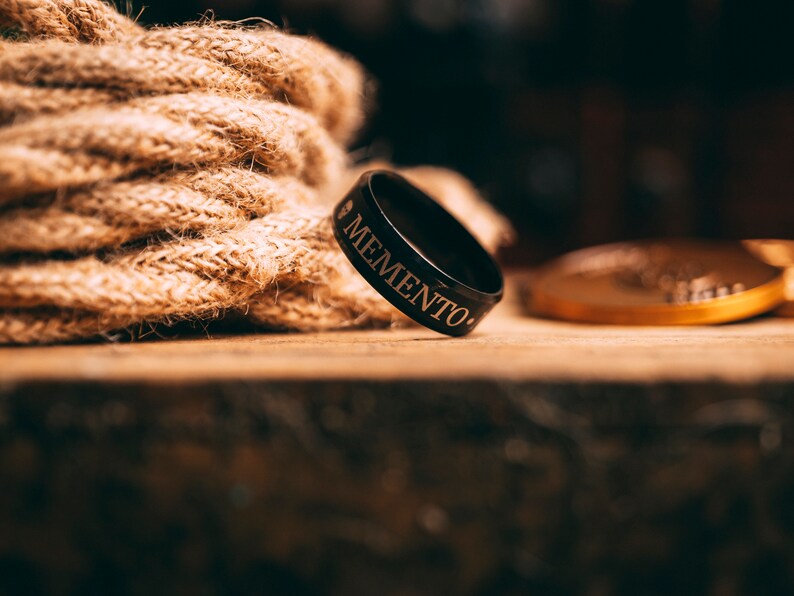 Stoic Ring Memento Mori Momento Mori Ring Stoicism Marcus Aurelius Ring For Stoic Daily Reminder Black Skull Ring Day of the Dead image 7