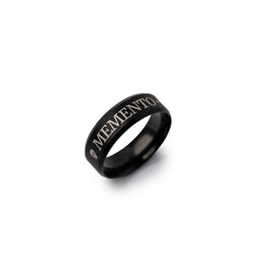 Stoic Ring Memento Mori Momento Mori Ring Stoicism Marcus Aurelius Ring For Stoic Daily Reminder Black Skull Ring Day of the Dead image 2