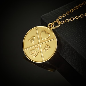 Gold Amor Fati Halskette, Stoizismus, Geschenk für Philosoph, Nietzsche, bedeutungsvoller Schmuck, Inspiration, Philosophie, Erinnerung Anhänger