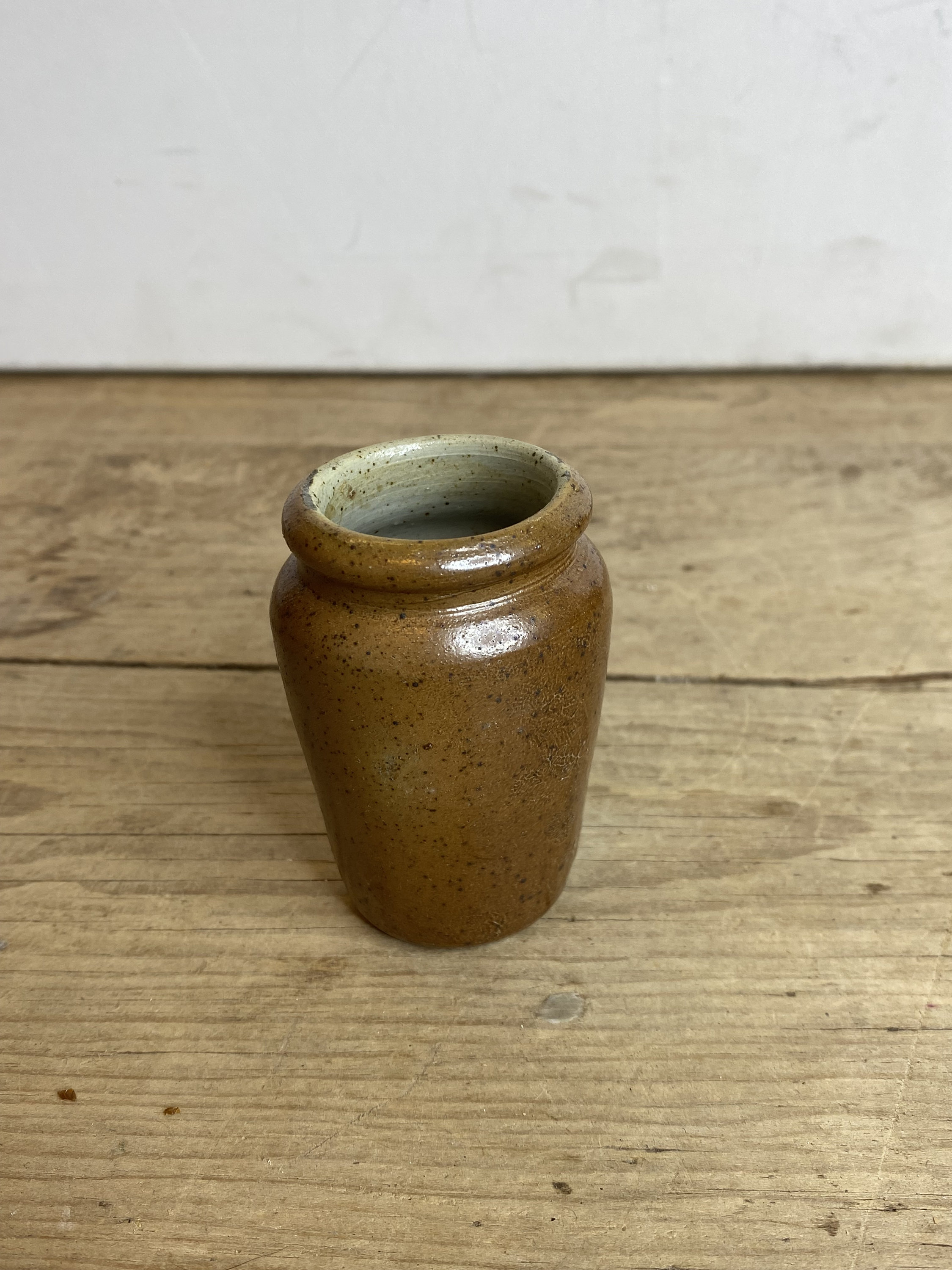 アンティークの小さな茶色の陶器のインク壺/ボトル。状態良好 - Etsy 日本
