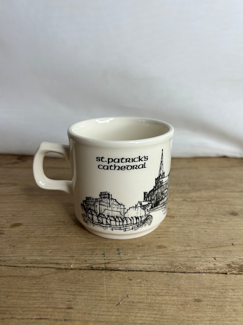 Vintage St Patricks Cathedral Dublin 1991 European City of Culture Mug