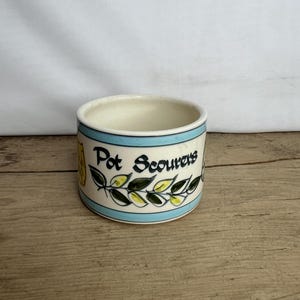 Vintage Toni Raymond Pot / Pan Scourer Dish Mid Century Retro Bright Design Good Condition