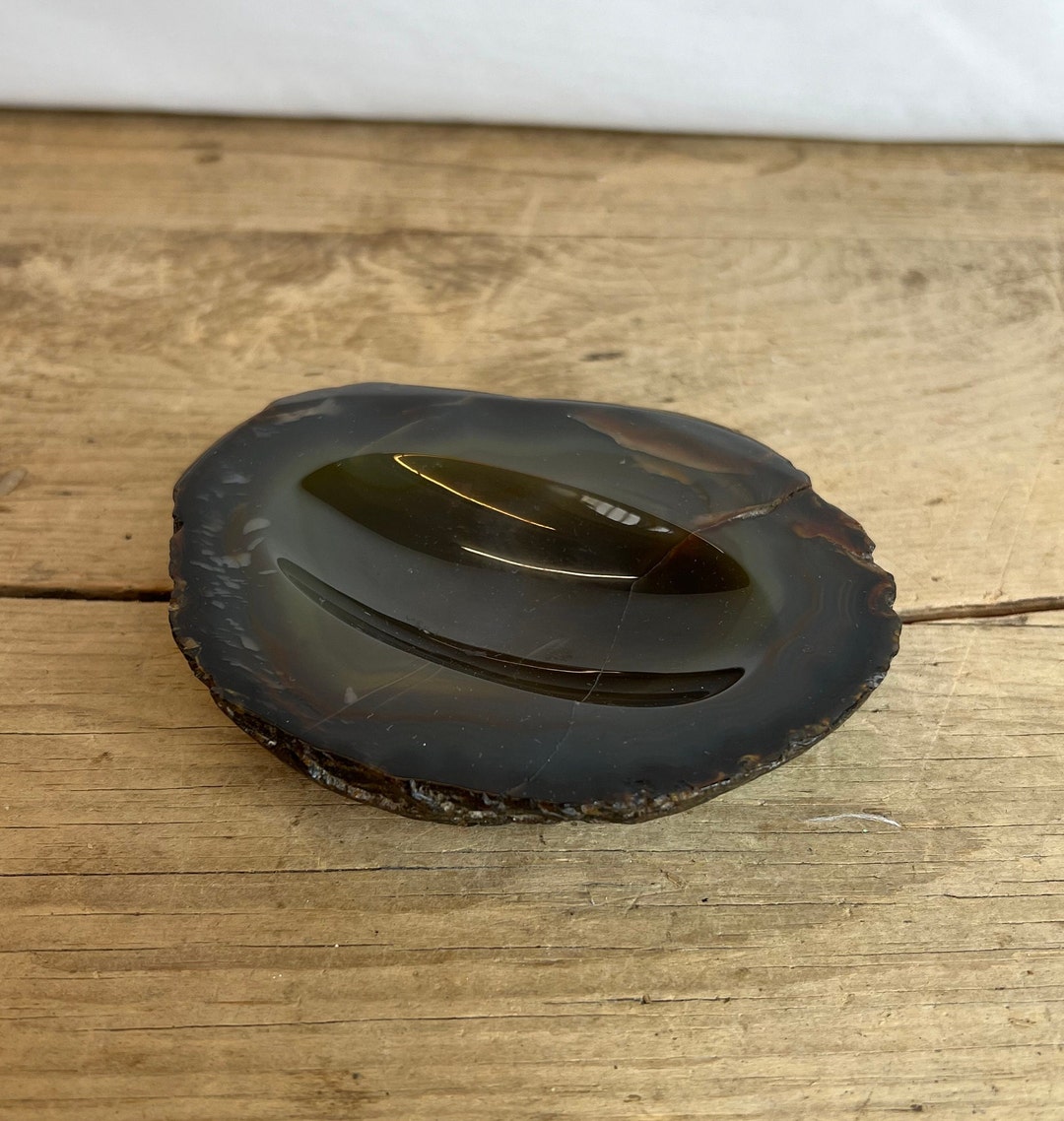 Vintage Chunky Geode Natural Quartz Ashtray Good Condition Etsy