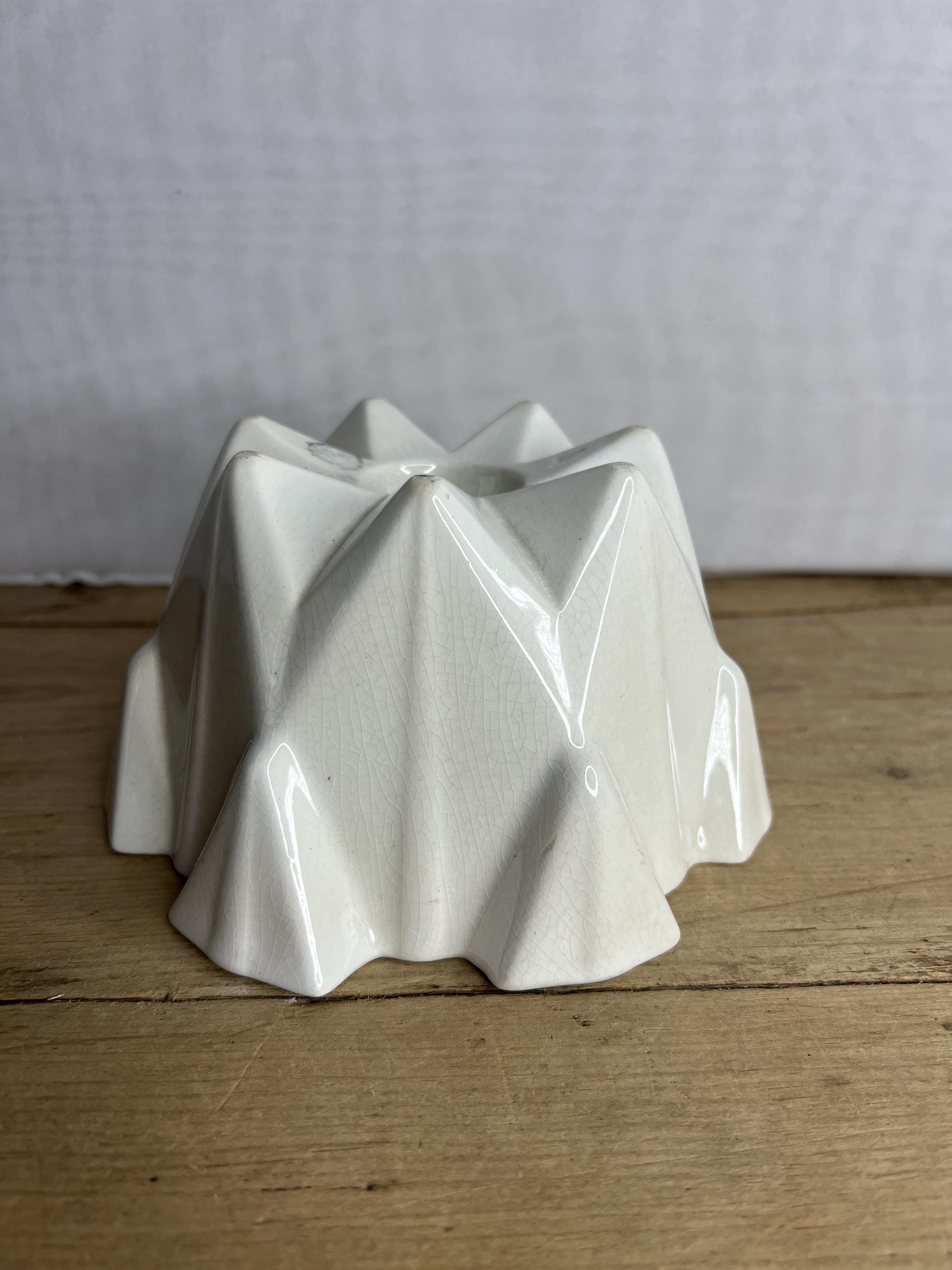 Vintage Société Céramique Maastricht Holland Art Déco White Baking