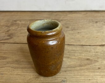 アンティークの小さな茶色の陶器のインク壺/ボトル。状態良好 - Etsy 日本