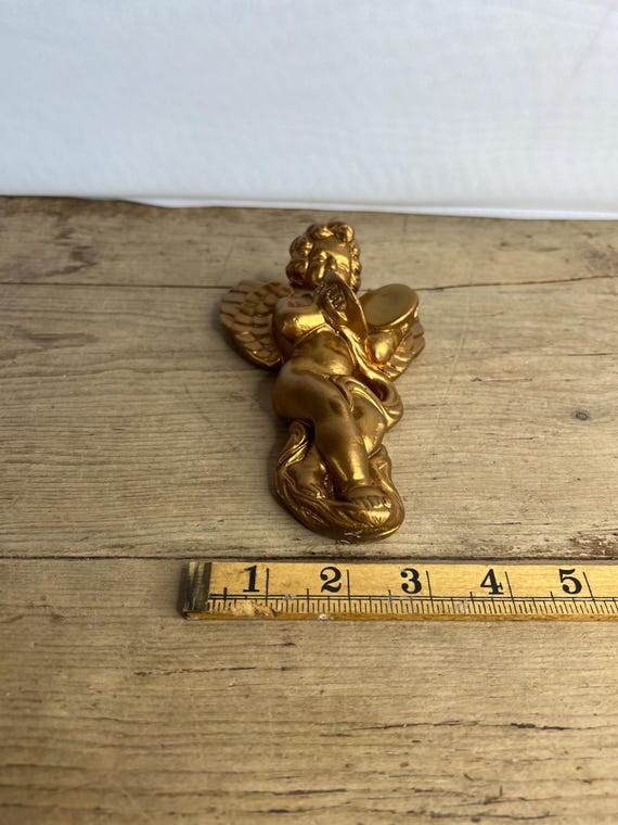 2 APPLIQUES EN bronze Angelot Chérubin hauteur 19 cm EUR 70,00 - FR