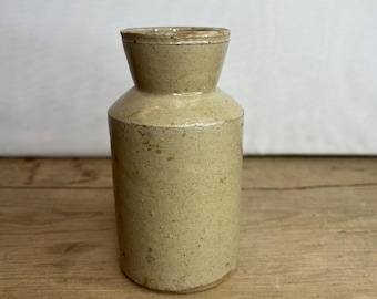 アンティークの小さな茶色の陶器のインク壺/ボトル。状態良好 - Etsy 日本