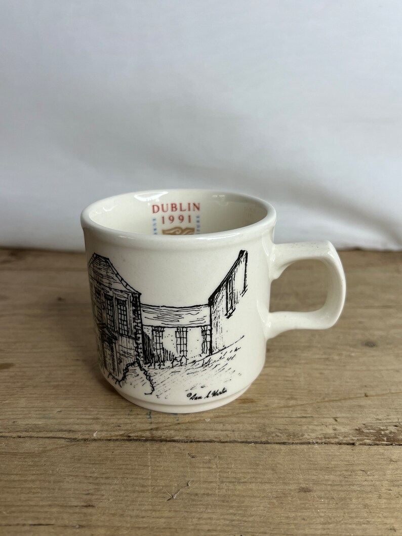 Vintage St Patricks Cathedral Dublin 1991 European City of Culture Mug