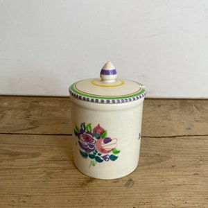 Vintage 1950's Poole Pottery Traditional WW Floral Pattern Round