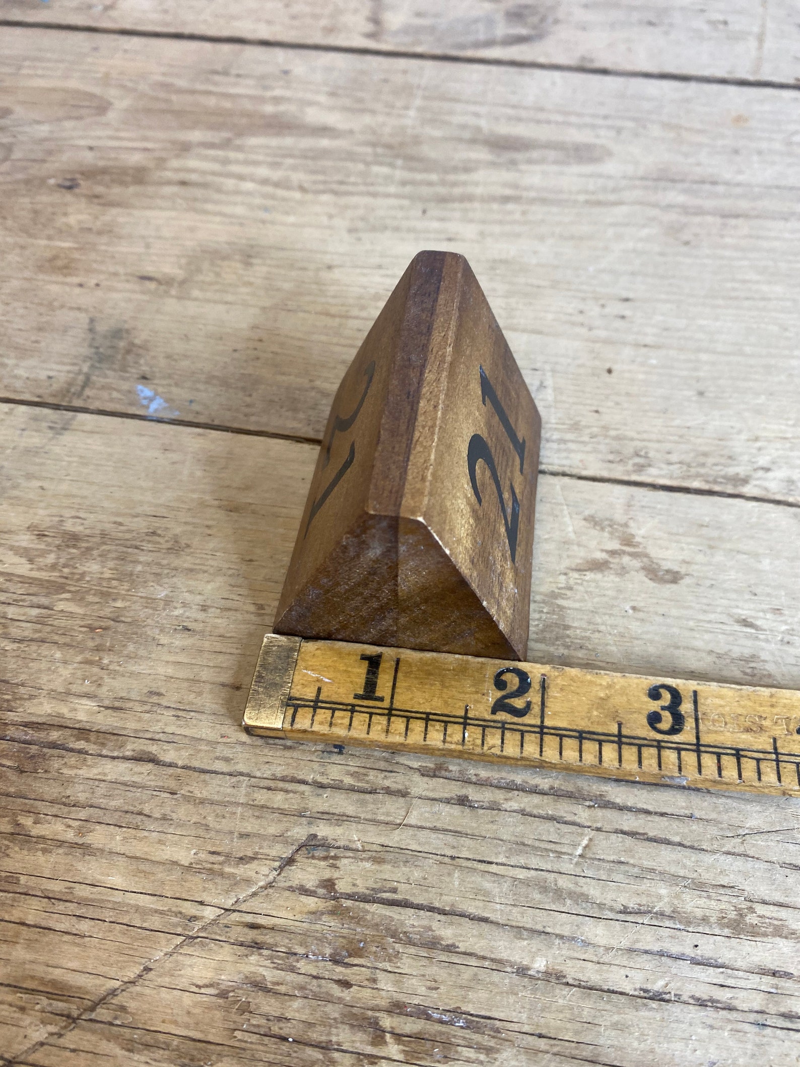 Vintage Wooden Table Number Marker. Very Retro Place Marker. Etsy