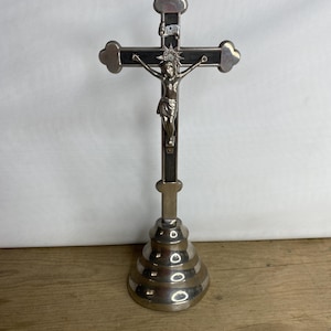 Vintage Standing Crucifix / Jesus On A Cross. West Germany
