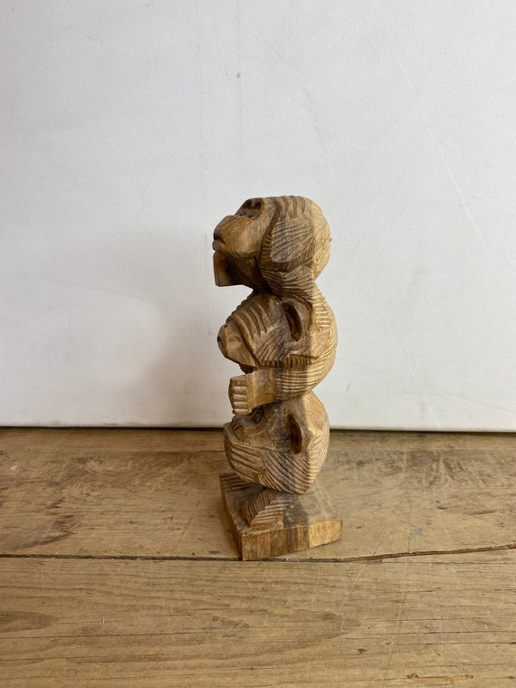 Die 3 weisen Affen nicht hören-sehen-sprechen Holz 10cm handgeschnitzt Die 3 weisen Affen nicht hören-sehen-sprechen Holz 10cm handgeschnitzt