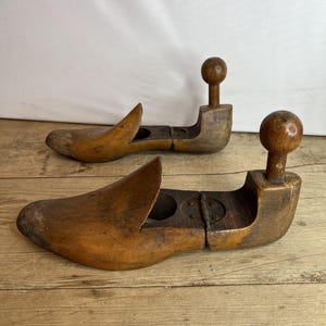 Antique Wooden Boot / Shoe Trees / Stretchers. Good Condition.