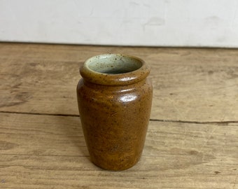 アンティークの小さな茶色の陶器のインク壺/ボトル。状態良好 - Etsy 日本