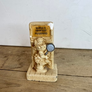 Vintage Paula Pärchen Figur "World es Greatest Husband" In günstigem Zustand - entsprechend preiswert.