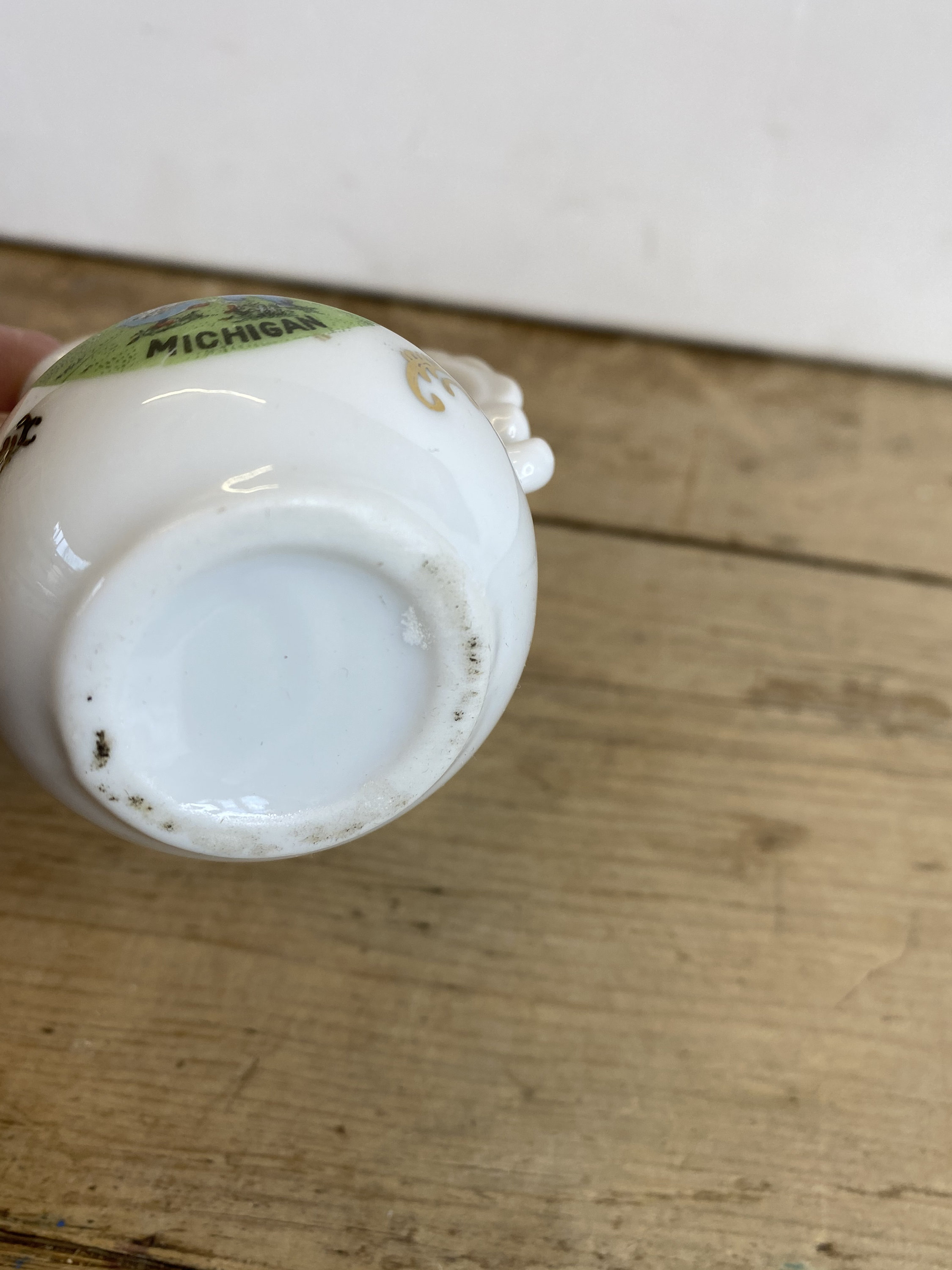 Vintage Small White Souvenir Milk Jug From Holland Michigan. Etsy UK