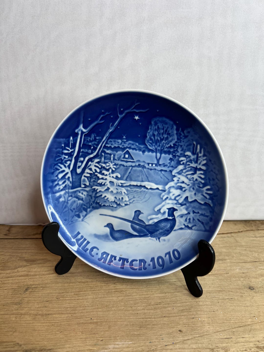 Vintage Bing & Grondahl Christmas Plate 1970 Pheasants in the Snow at ...