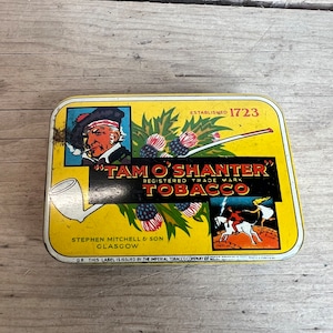 tam o shanter tobacco tin Vintage Tam O Shanter Tobacco Tin - Collectable Advertising Display. Good  Condition