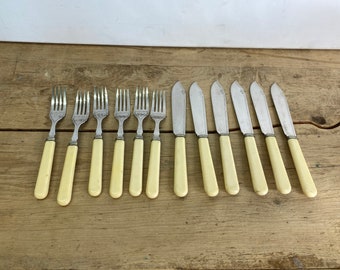 Vintage Barkers Old English Stainless Cutlery Firth Staybrite various pieces