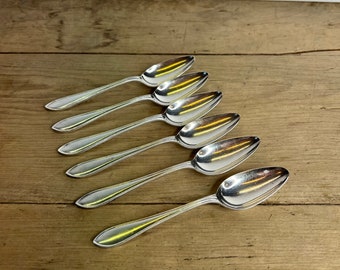   デンマーク製 ティースプーン6本セットE.P.N.S ヴィンテージ Viners EPNS A (銀メッキ) グレープフルーツスプーン 6