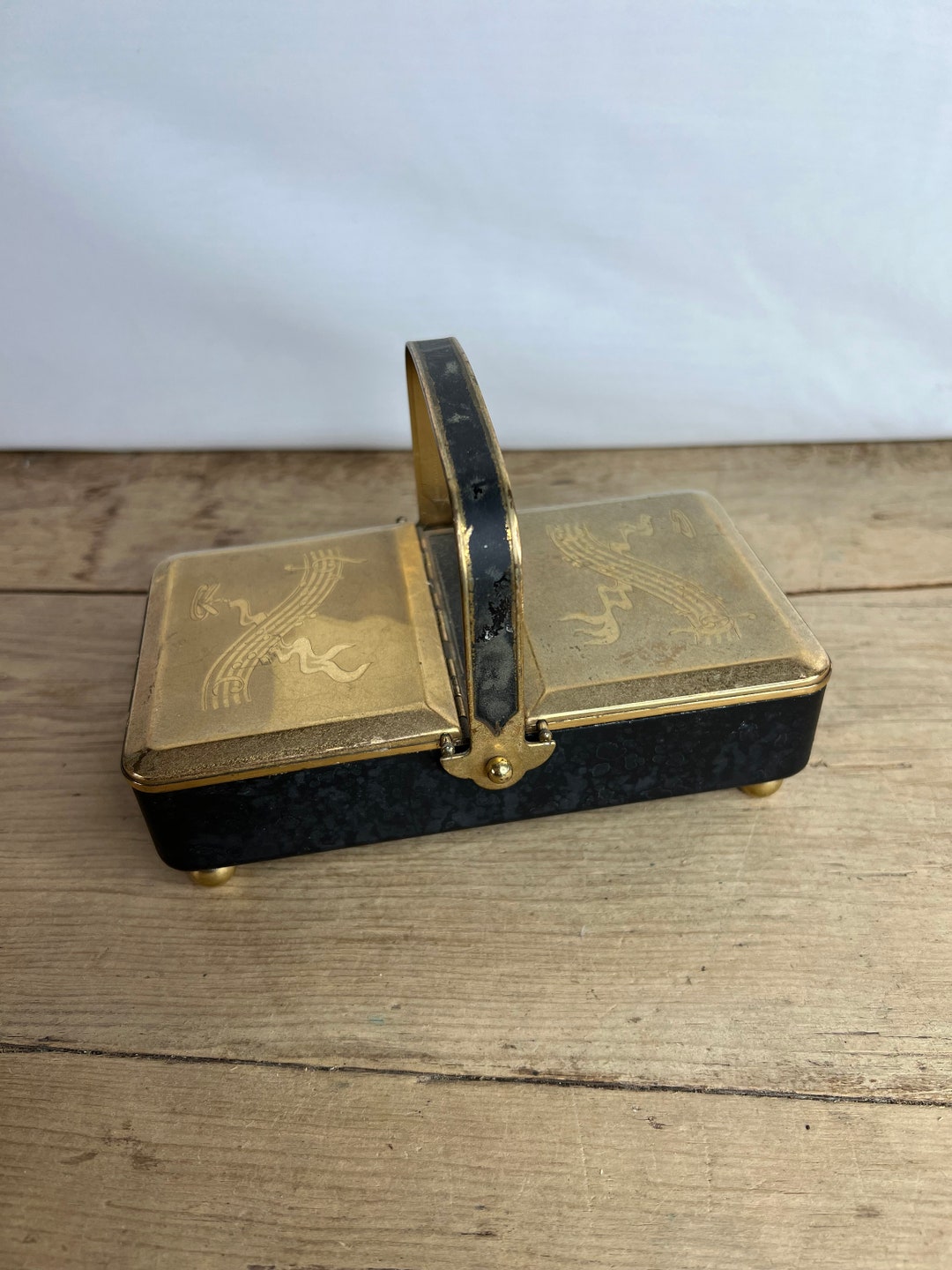 Vintage Cigarette Dispenser Box. Musical Tilt Action Doors Etsy