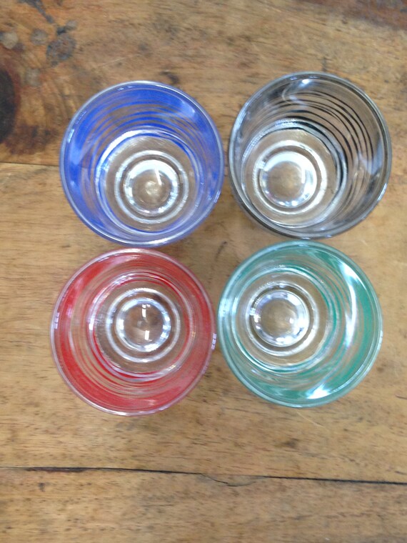 Set of 4 Vintage jar Shot Glasses 