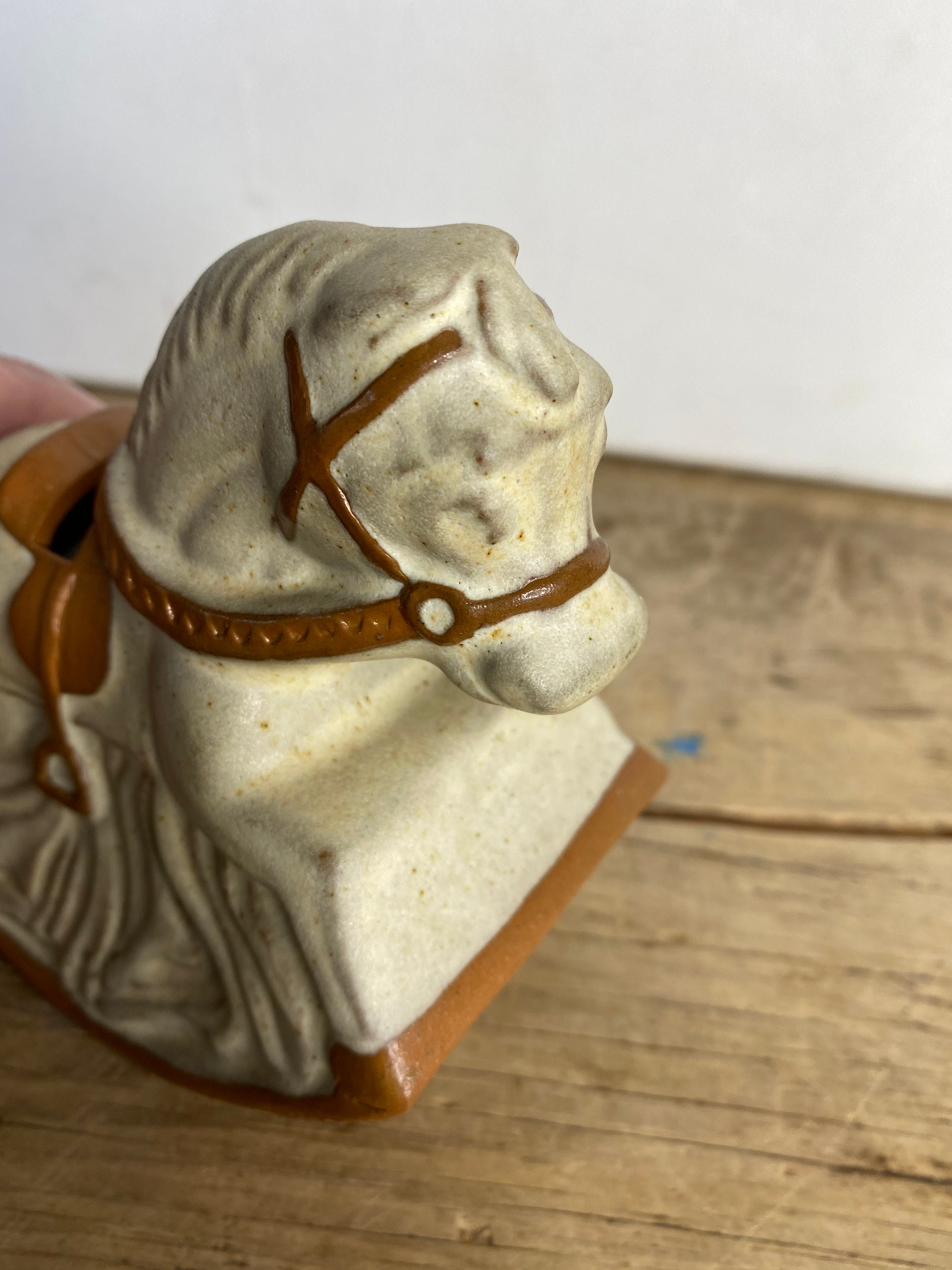 Vintage Shelf Pottery Halifax Stoneware Rocking Horse Money Etsy France