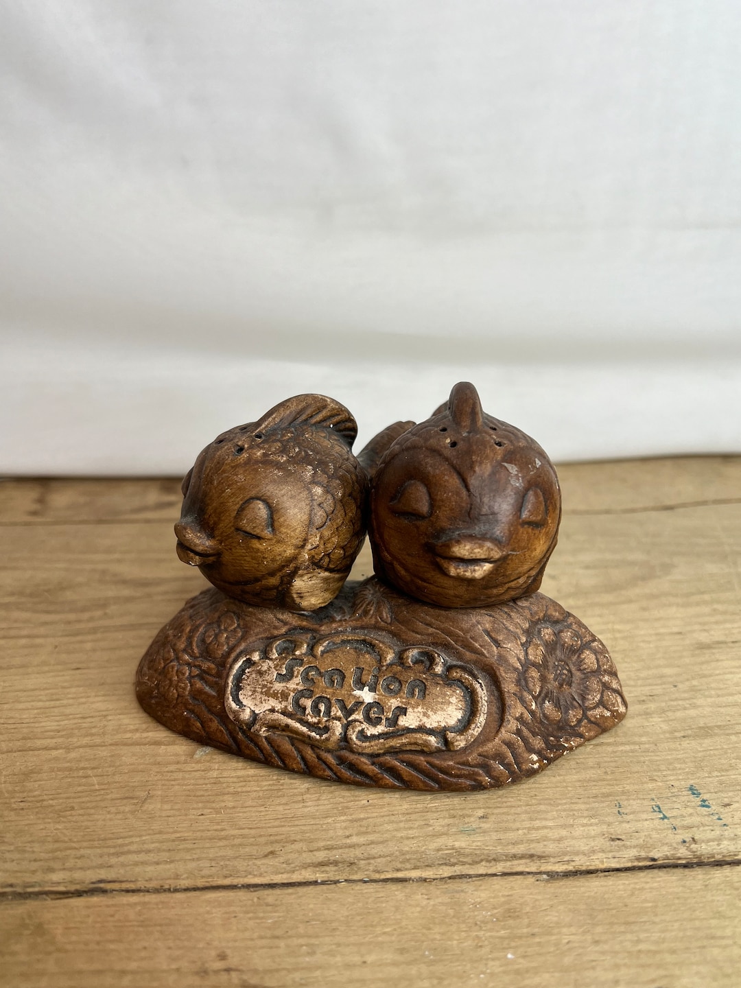 Vintage Treasure Craft Fish Salt and Pepper Shakers Set - Sea Lion ...