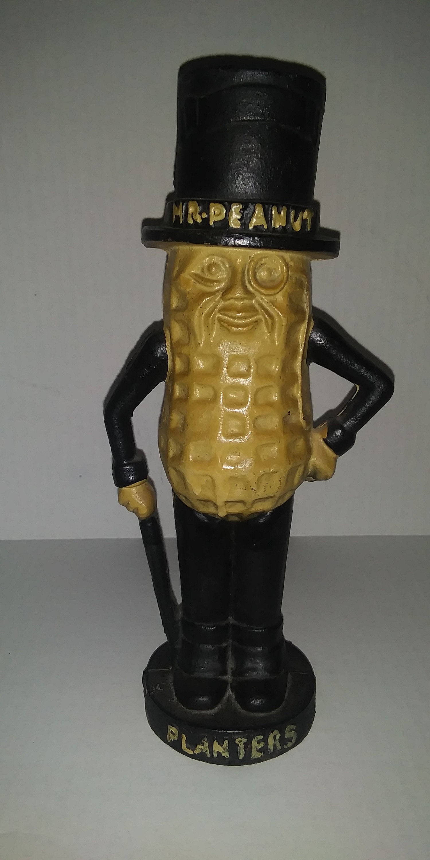 Mr. Peanut Cast Iron Bank Collectible Etsy