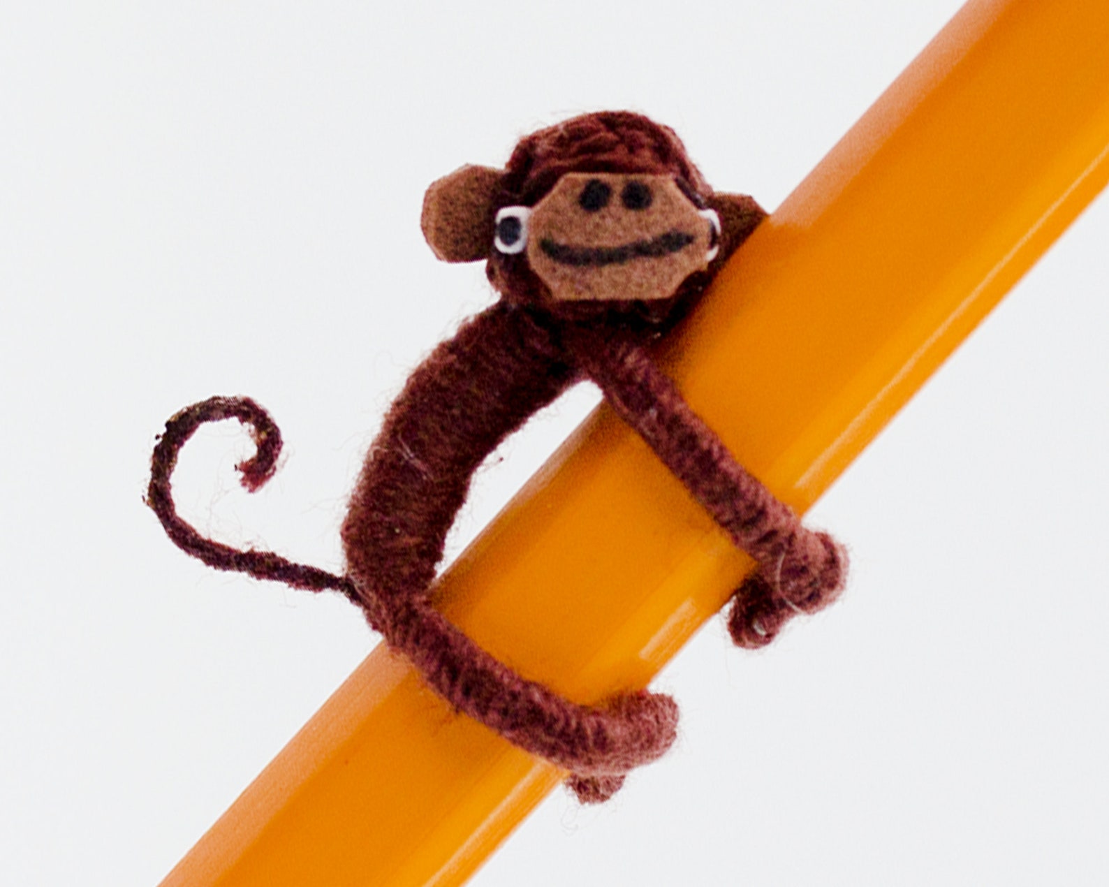 Monkey pencil topper Cute monkey Small monkey Tiny monkey Etsy