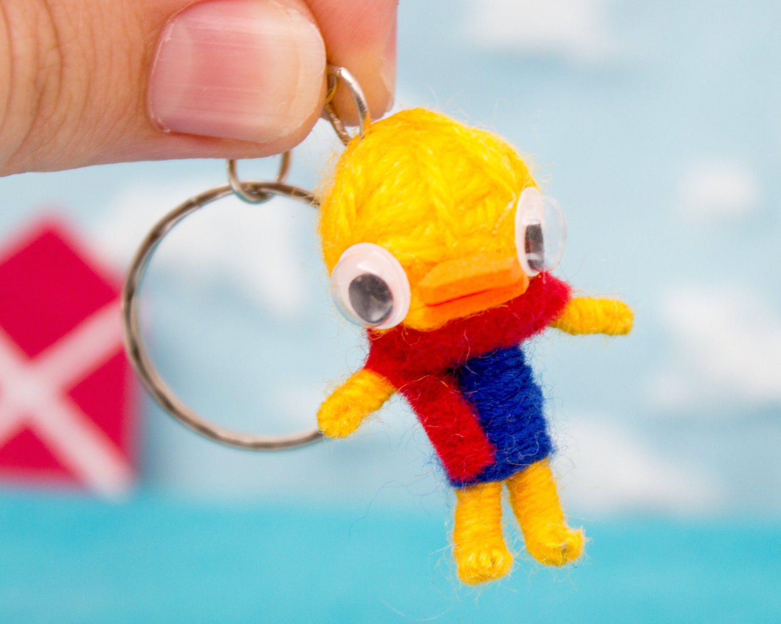 Cute keychain Cute duck Duck keychain Etsy