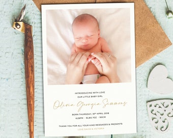 Annuncio Nascita Etsy