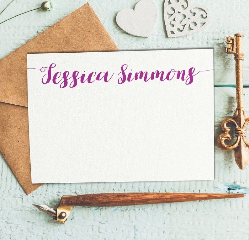 Correspondence Cards Note Cards From The Desk Of Compliment Etsy