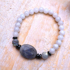 Moonstone Bracelet, Labradorite Bracelet