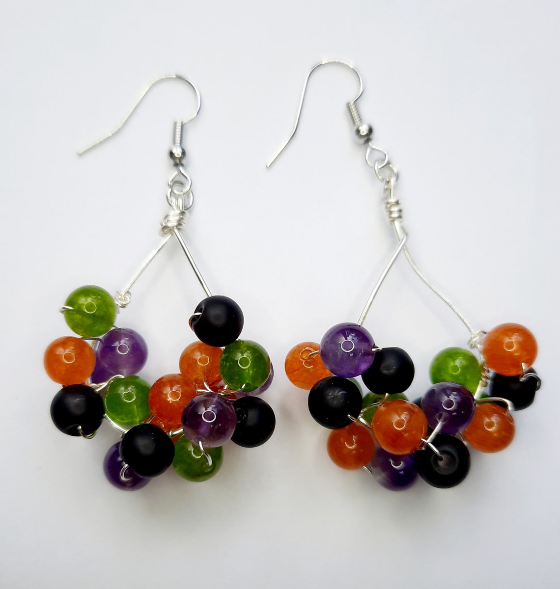 Beaded Halloween Earrings Halloween Jewelry Halloween Etsy
