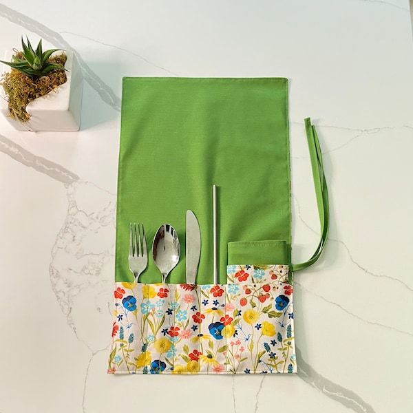 Eco-Friendly Fabric Utensil Wrap