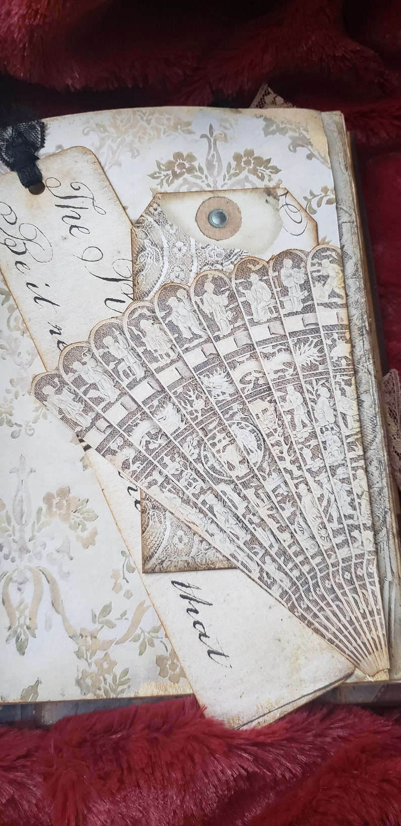 Cameo Recycled Hard Cover Journal: 72 Page Ephemera Book image 5