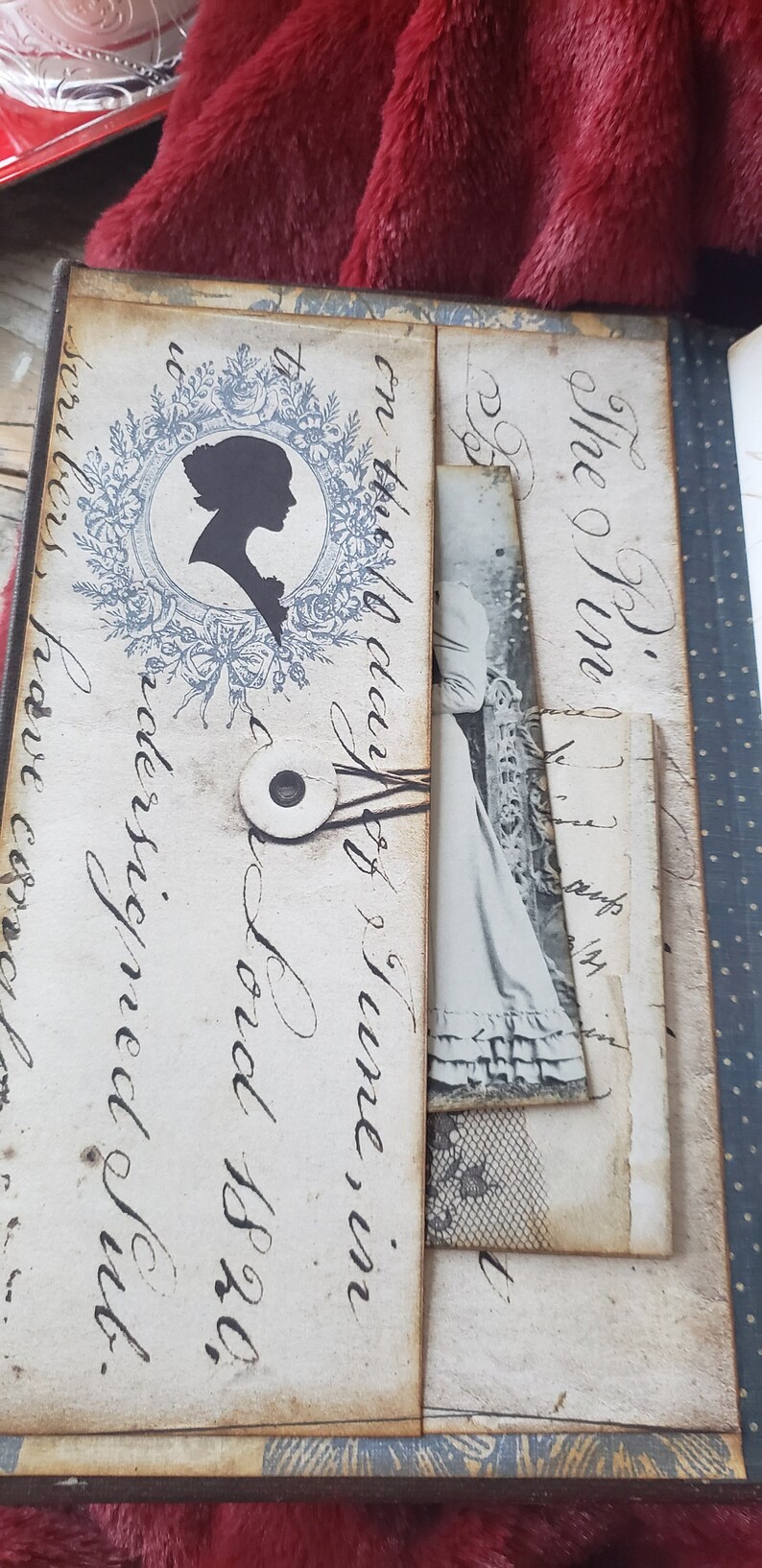 Cameo Recycled Hard Cover Journal: 72 Page Ephemera Book image 9