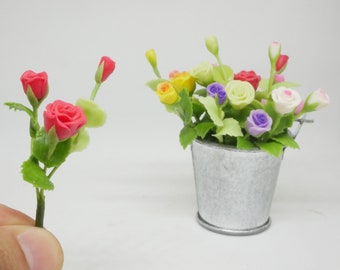 Miniature Dollhouse Flowers Pink Potted Pots of Roses Dollhouse Diggs Mini Roses Flowers Artisan Made in USA Large 3 Tall Mini Rose Plants Miniature Dollhouse Flowers Pink Potted Pots of Roses Dollhouse Diggs Mini Roses Flowers Artisan Made in USA Large 3 Tall Mini Rose Plants