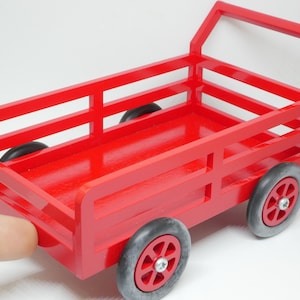 Miniatur Holzwagen Puppenhaus Miniwagen Dekoration 1/12