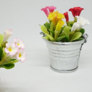 1 Pc Miniature Frangipani Flower Clay Miniature Dollhouse Handmade Decoration 1:12