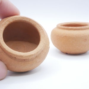 1pc/2pcs/6pcs Miniature Terracotta pot Dollhouse Garden Doll Decor Mini Vase Pot 1/12