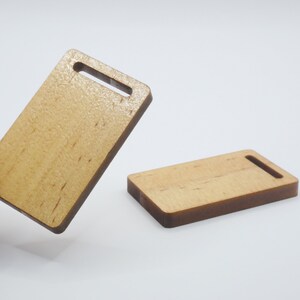 1 pieza Tabla de cortar de madera en miniatura Utensilios de cocina para casa de muñecas Decoración para muñecas 1/12
