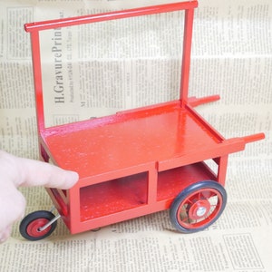 Miniatur Einkaufswagenwagen Puppenhaus Miniwagen Dekoration Puppenstube 1/12