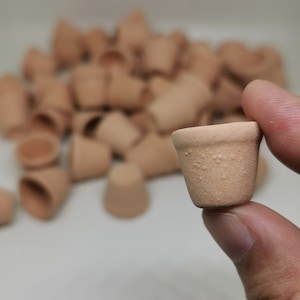 Handmade Miniature Clay Pot: Dollhouse Fairy Garden Decor (18mm)