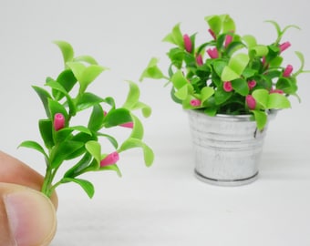 1 Pc Miniature Dave Plant Clay Miniature Dollhouse Handmade Decoration 1:12 Scale